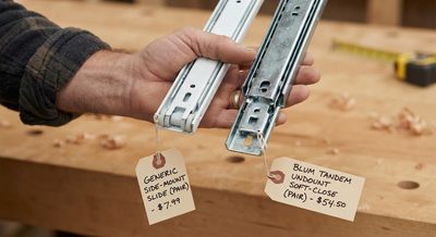Drawer Slides and Hinges: Why Hardware Eats 20% of a Cabinet Budget — and When It's Worth It