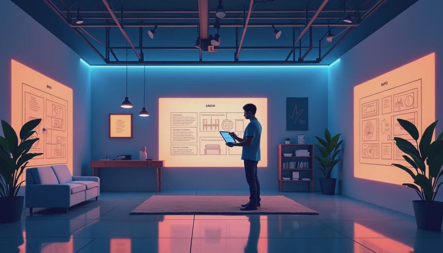 Visual context for room design layout