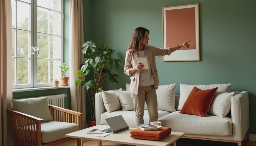 Visual context for room design app