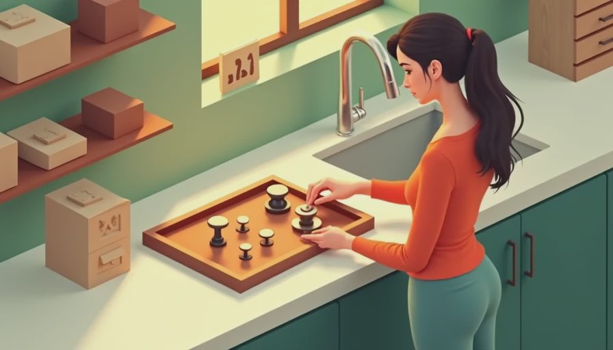 Visual context for cabinet knobs