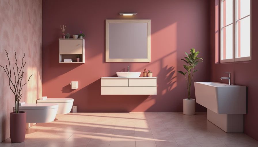 Visual context for bathroom vanities