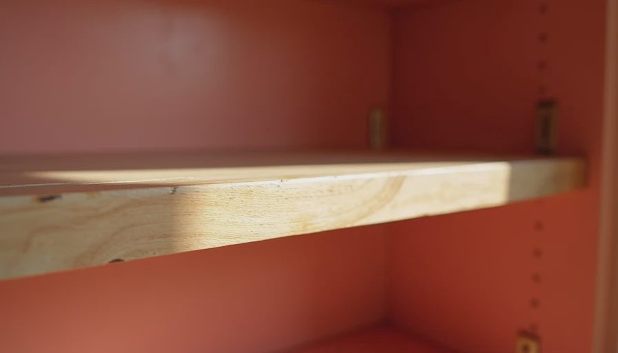 Illustration for pantry shelving