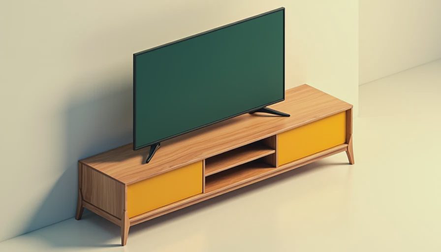 Illustration for media cabinet