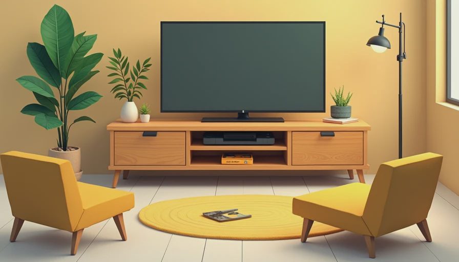 Visual context for media cabinet