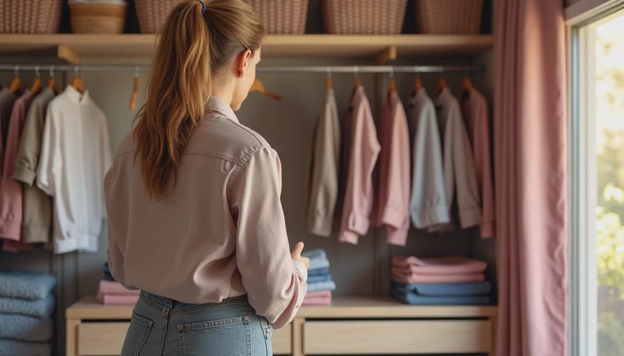 Illustration for closet organizer ideas