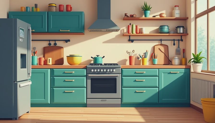 Visual context for kitchen cabinet refacing