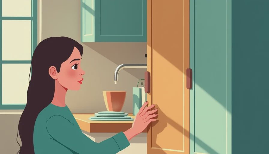 Illustration for kitchen cabinet refacing