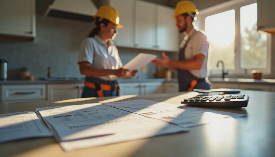 Visual context for kitchen remodeling cost